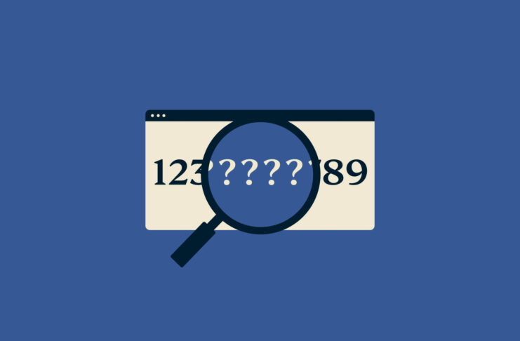 magnifying glass question mark encryption