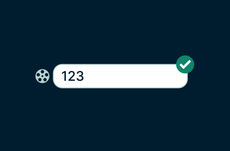 Entry form with simple password.