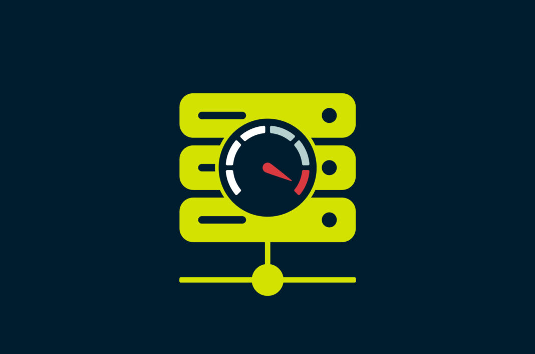 Servers with a speedometer.