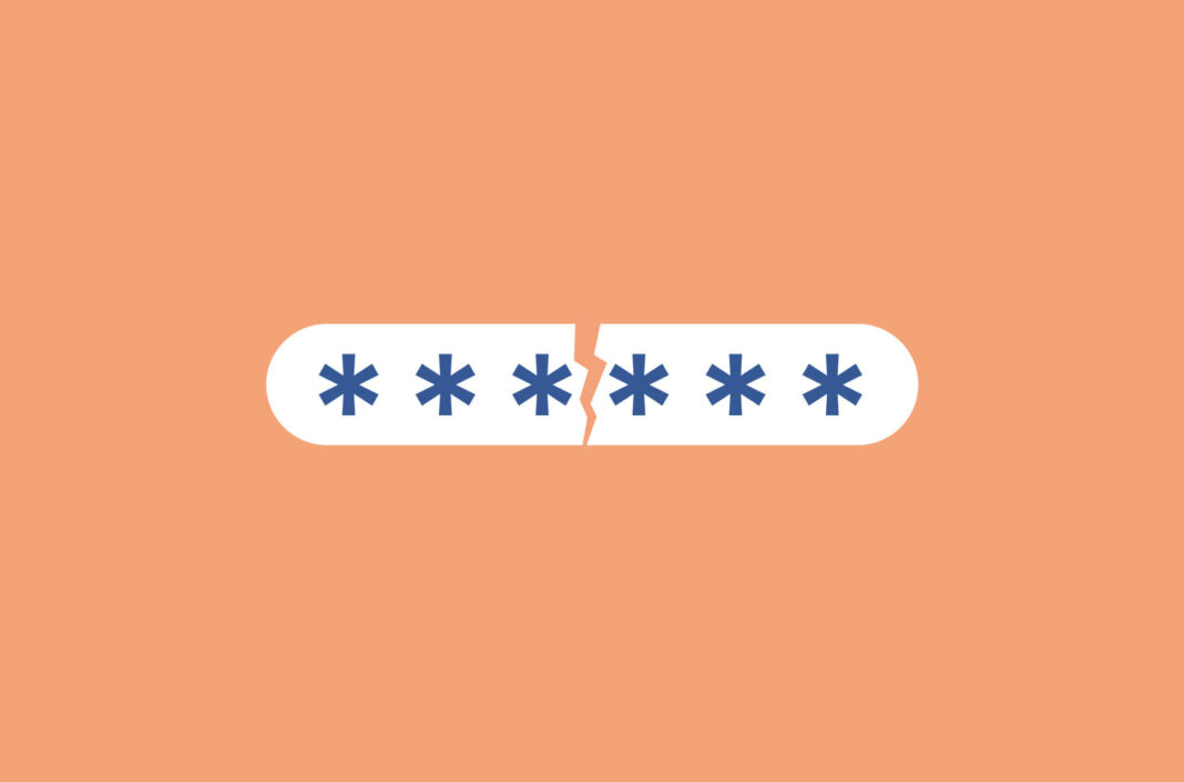 Broken password field.